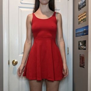 Express Red Tank Top Mini Dress Reversible